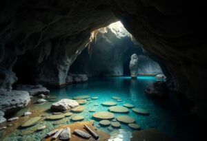 Discover the enchanting beauty of this hidden gem in Belize. A part of the 2025 Guide, the ATM Cave Adventure invites you into a mystical world where stalactites hang gracefully and sunlight dances on a turquoise pool surrounded by serene rock formations.