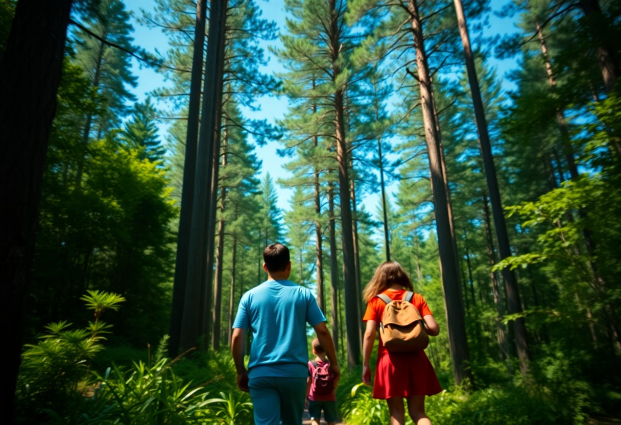 Pine forest trail