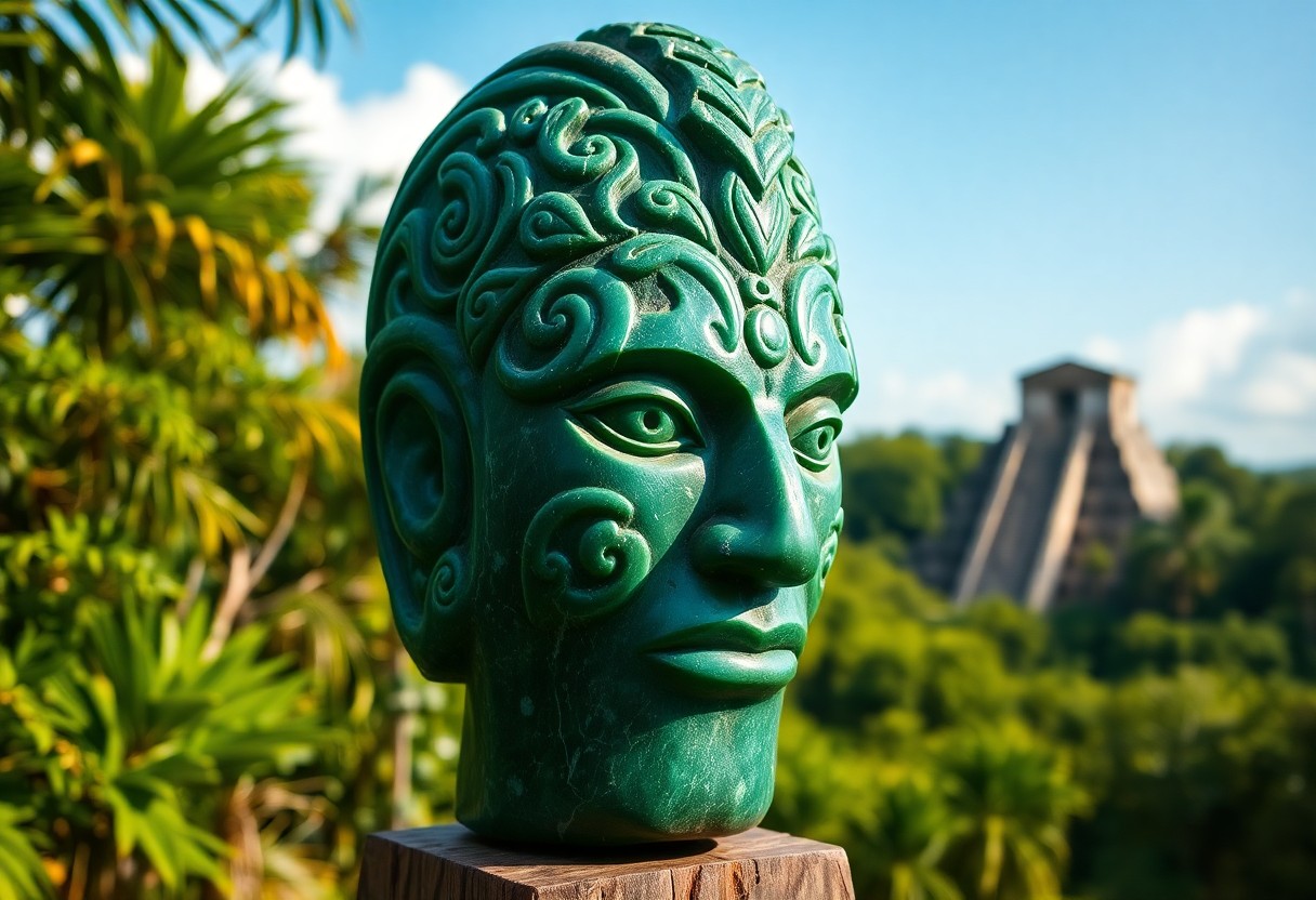 Jade Head Altun Ha photograph
