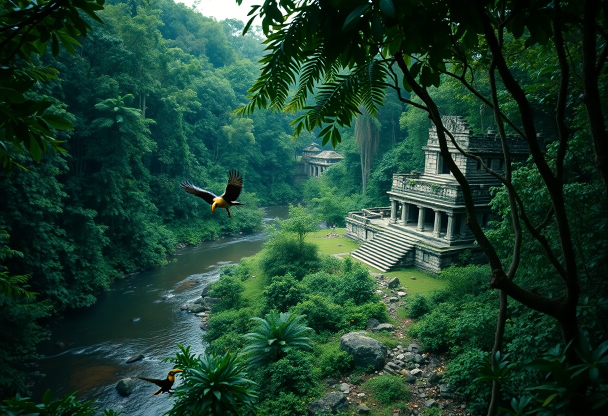 River in Belize rainforest