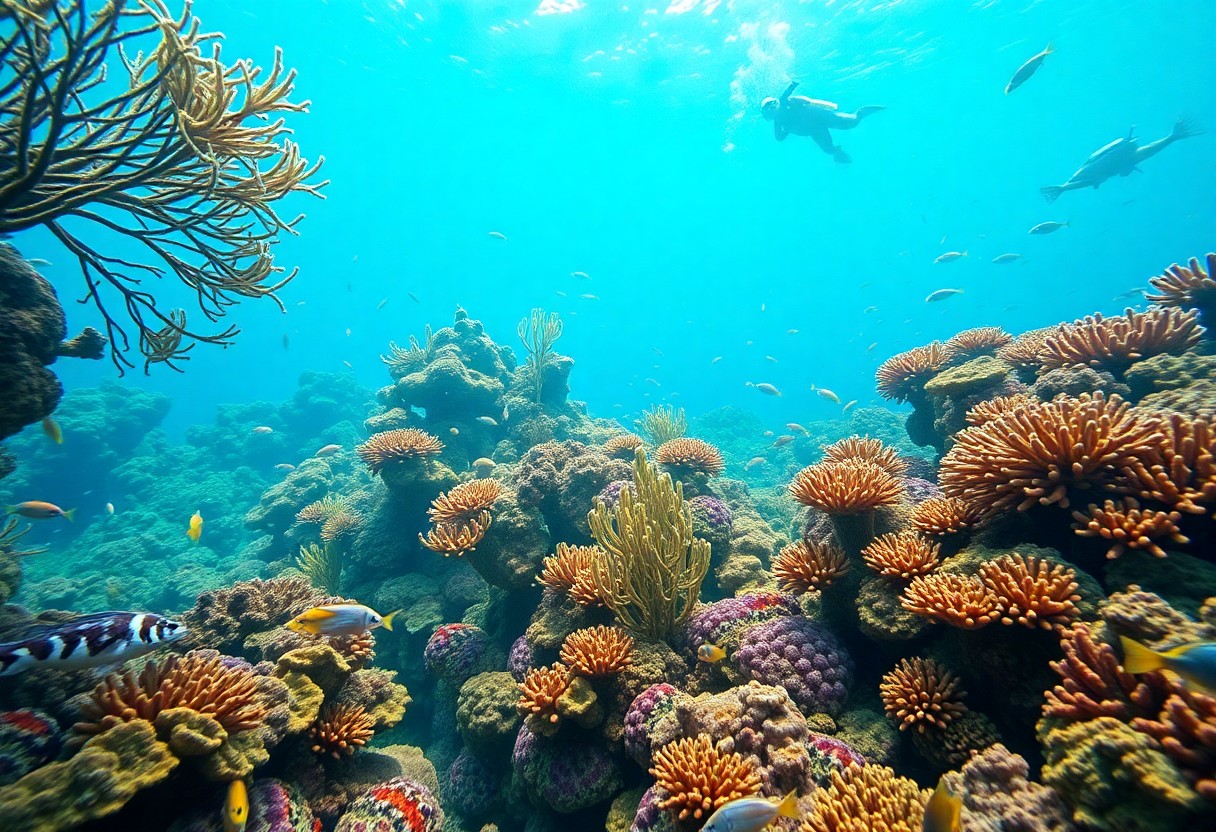 Belize coral and reef