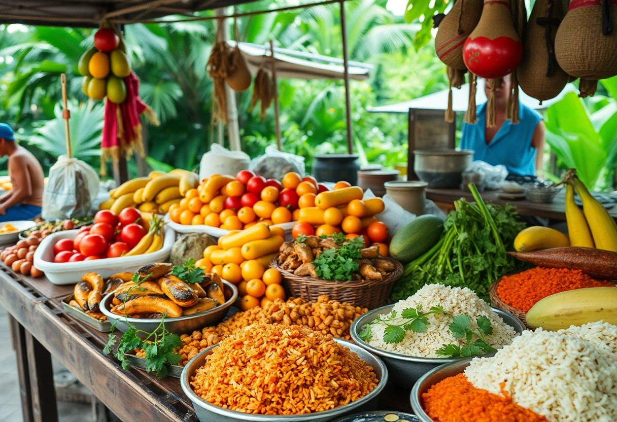 Cooking over an open fire in Belize