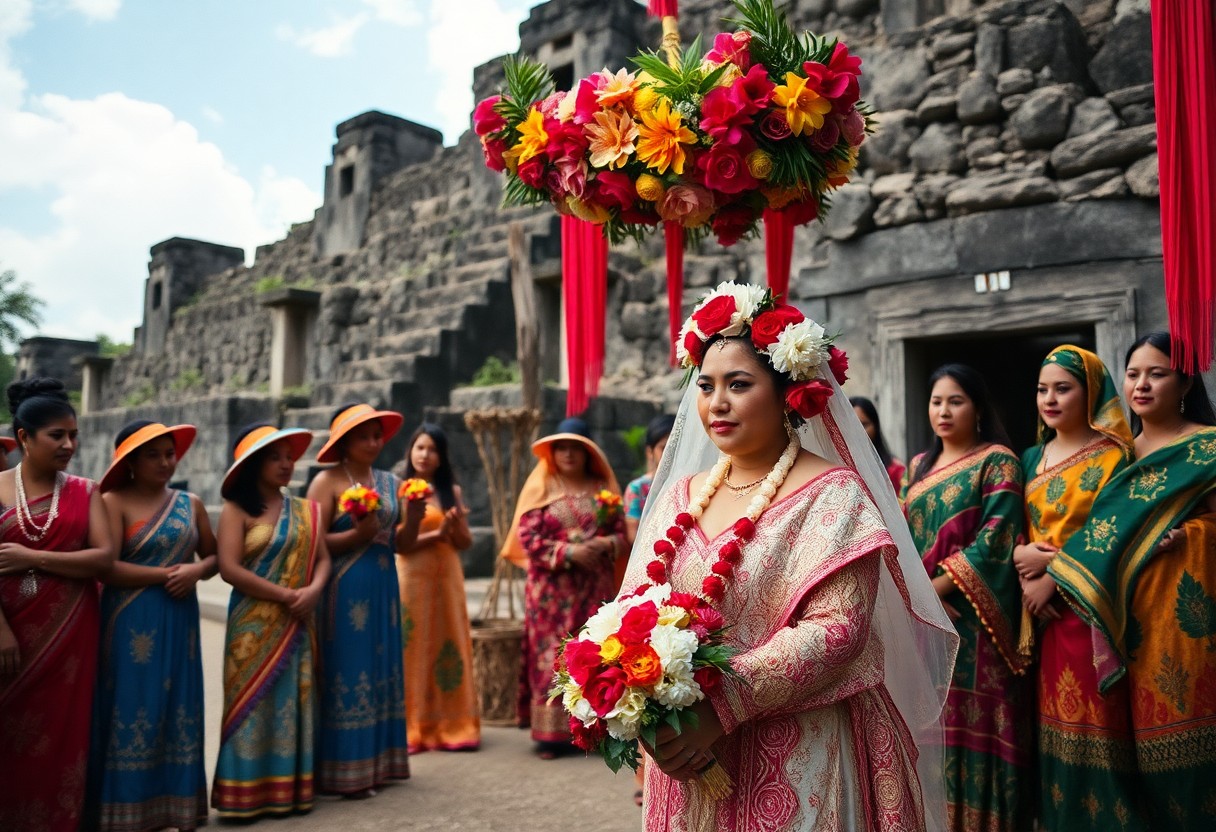 Maya wedding at Santa Rita archaeological reserve