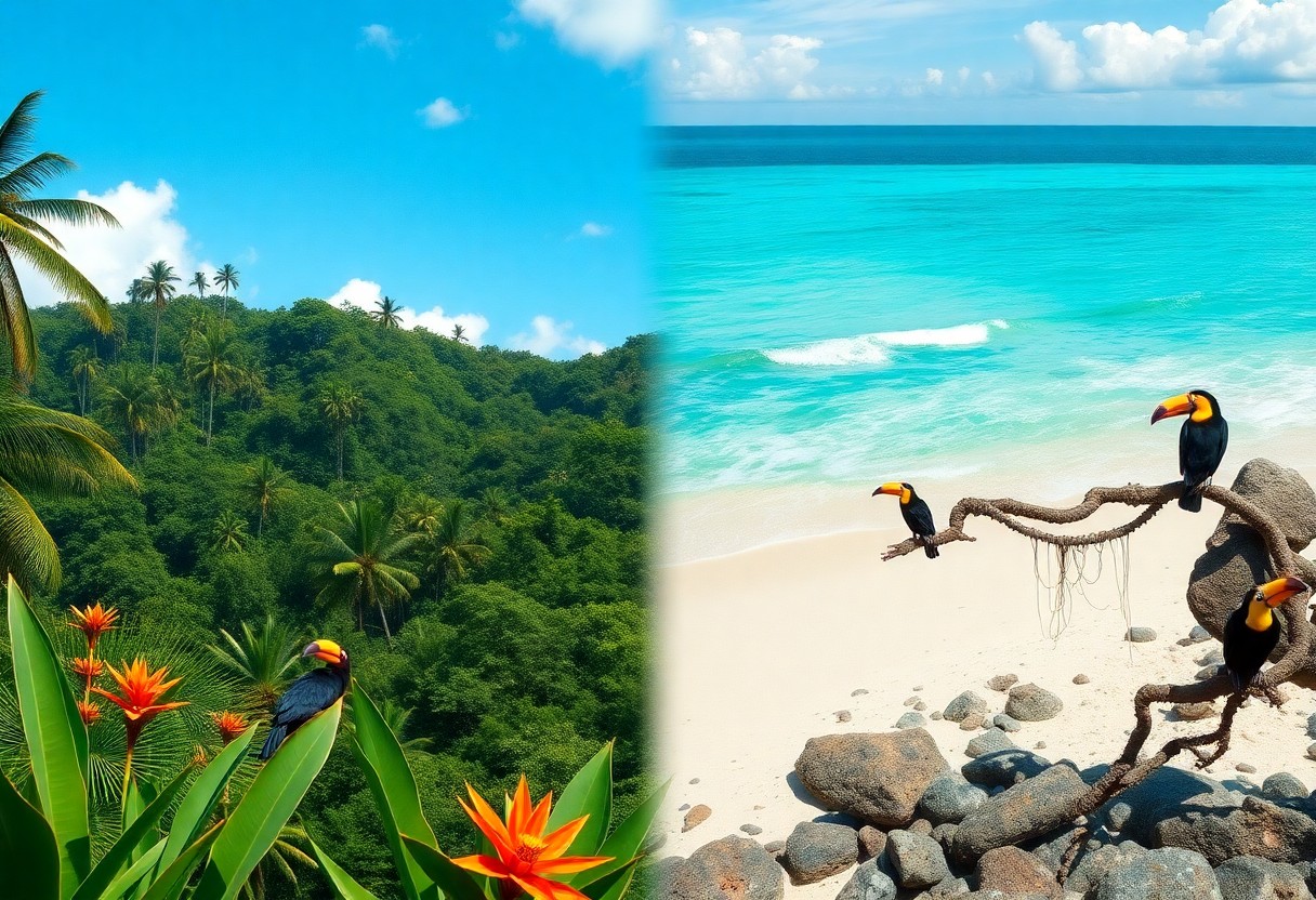 Belize reef vs Costa Rica cloud forest
