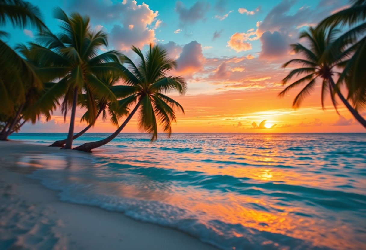 Belize coastline and ruins