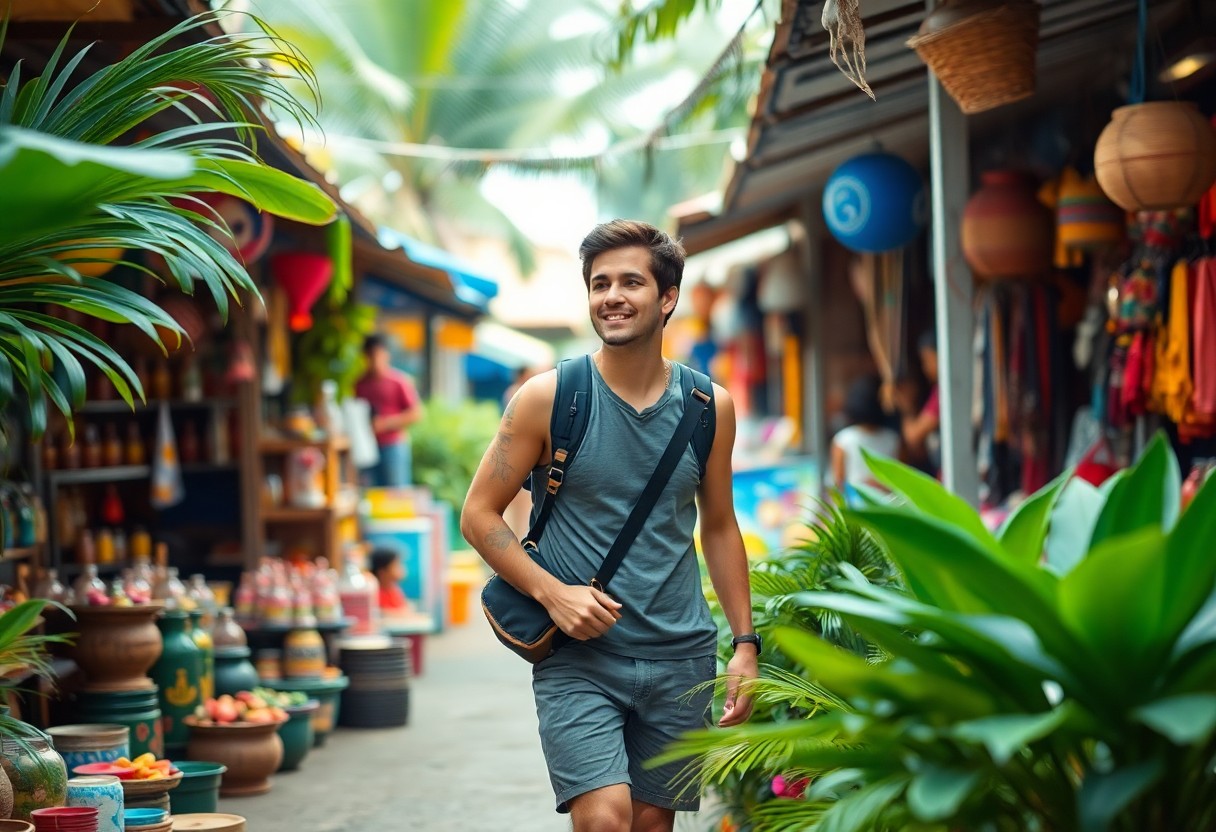 Traveler with map
