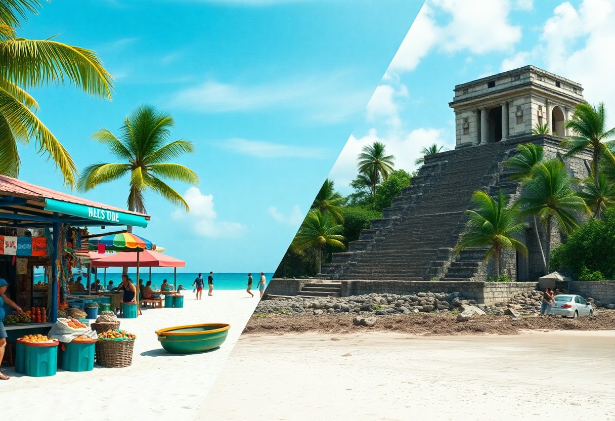 Accommodation styles Belize and Tulum