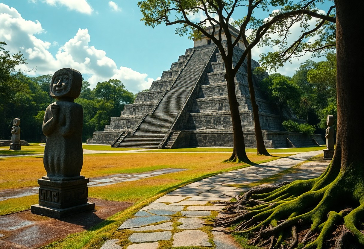 Stone structures at Caracol