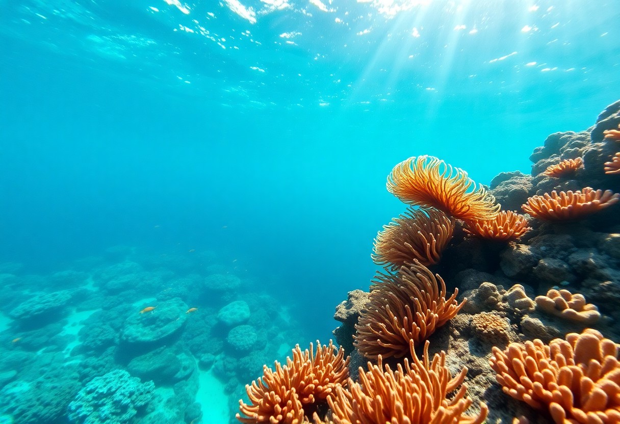 Snorkeler over Belize reef