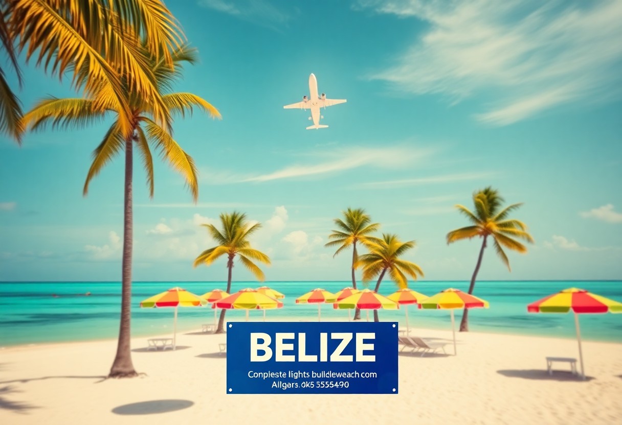 Air travel planning for Belize with route comparison and airline selection context