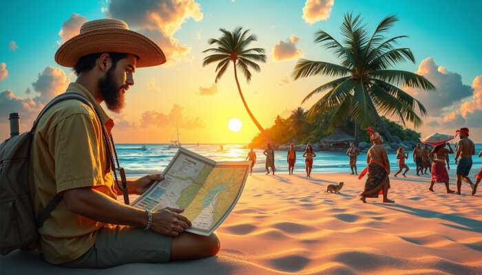 San Pedro travel scene showing local culture, island exploration and trip planning